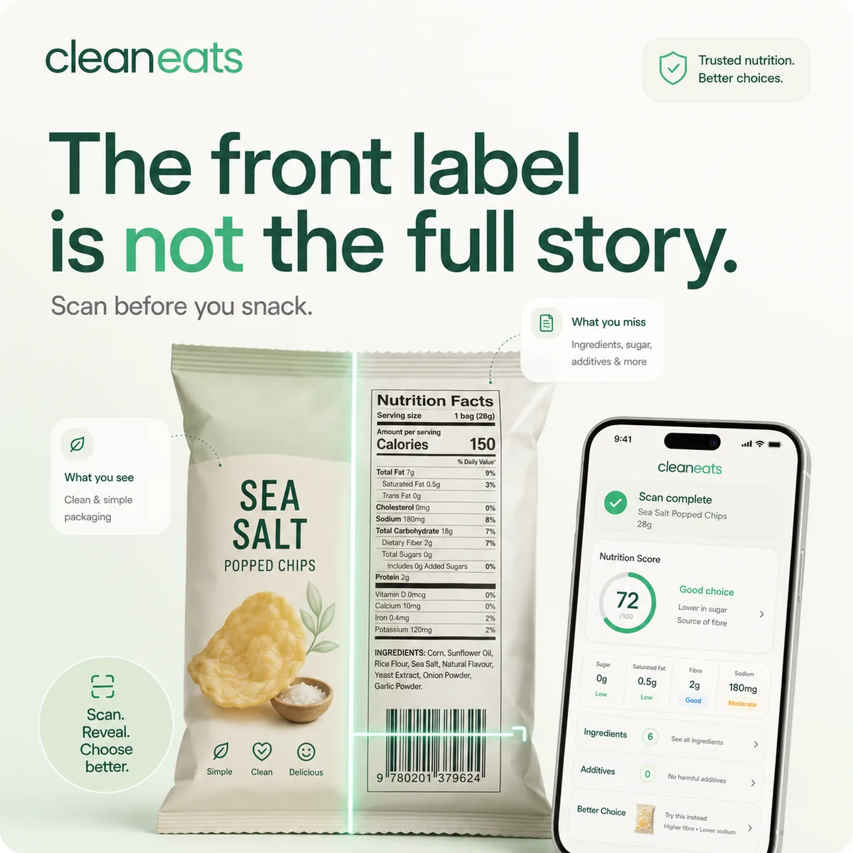 CleanEats: Turning Food Labels Into Clearer Choices frame 2