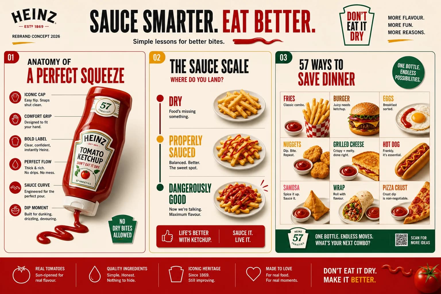 Heinz Rebrand Concept: Sauce That Starts Things frame 9