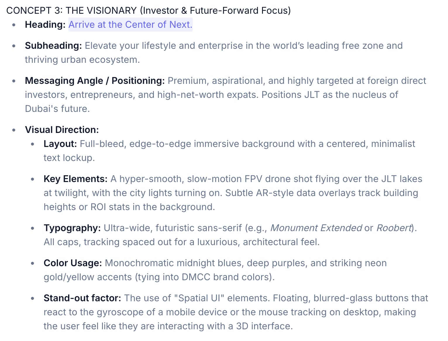 The Visionary Concept